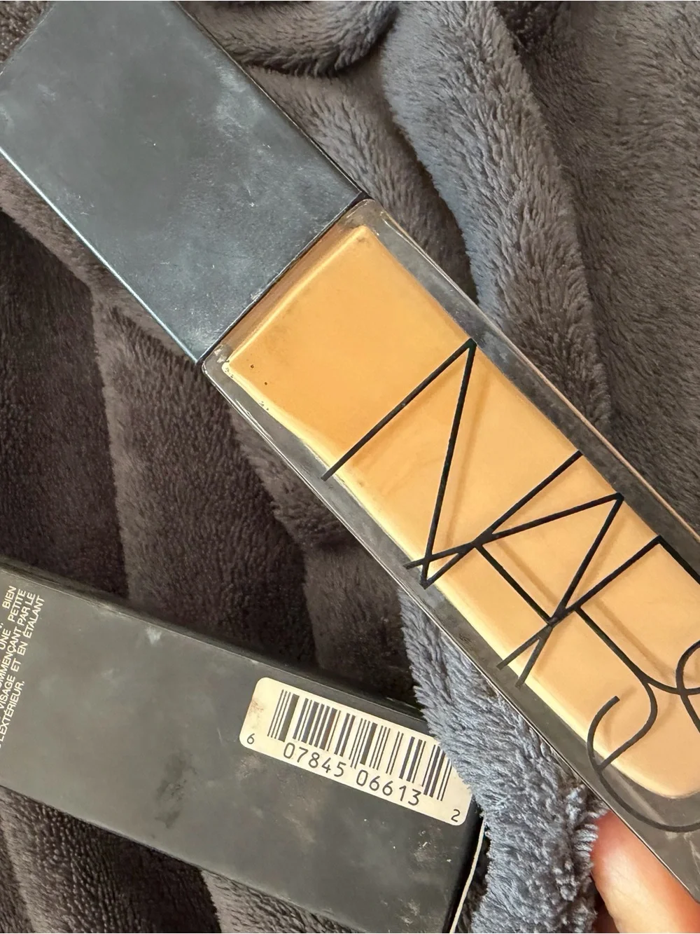 NARS Foundation Box in Black with White Text